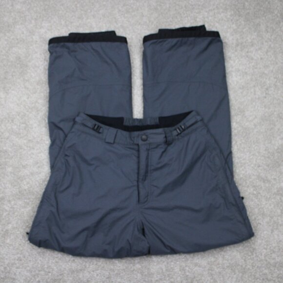 Columbia Titanium Snow Pants Womens Large Gray Nylon Boot Gaiters w/ 30" inseam - Picture 1 of 15